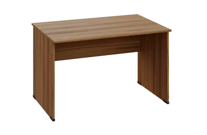 EPL 18 - 12 stůl kancelářský, dřevěná podnož, deska 18 mm, široký 1200 mm, ořech světlý